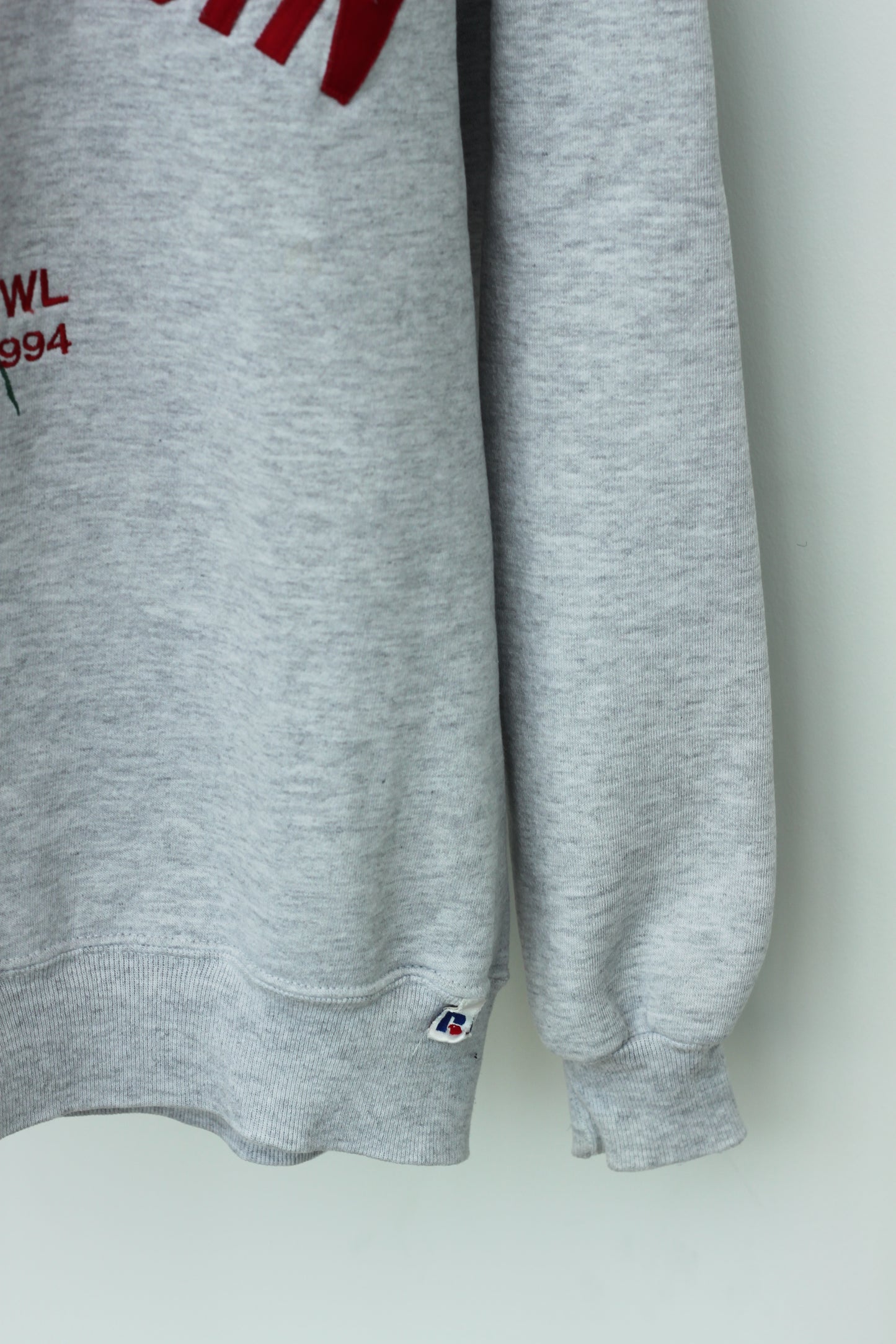 Vintage Wisconsin Rose Bowl Embroidered Crew Neck