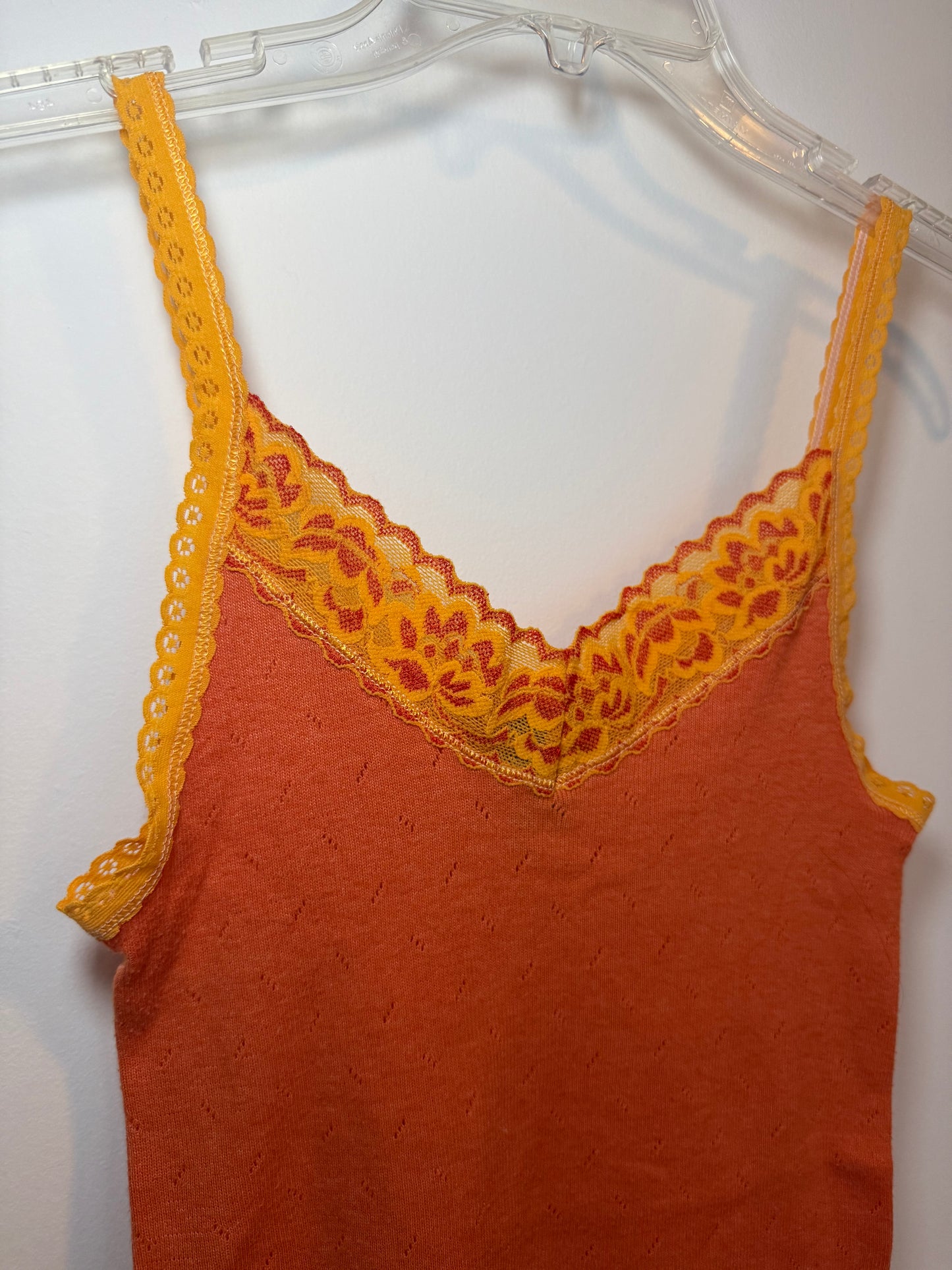Stunning Orange Gap Tank Top