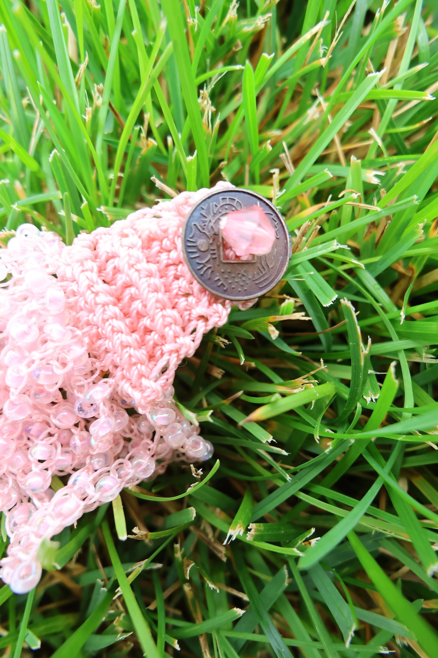 Layered Beaded Bracelet with Button Clasp