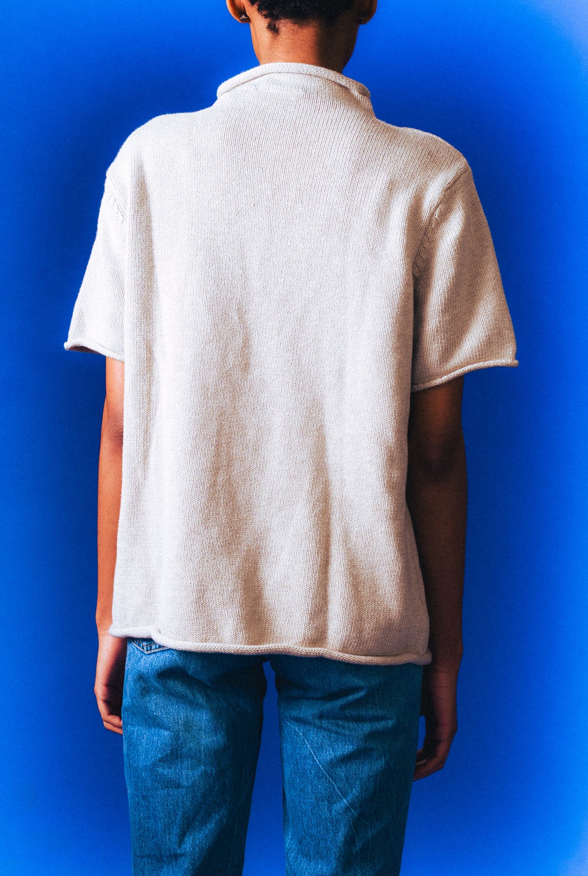 Vintage Tan Roll Neck Sweater Shirt