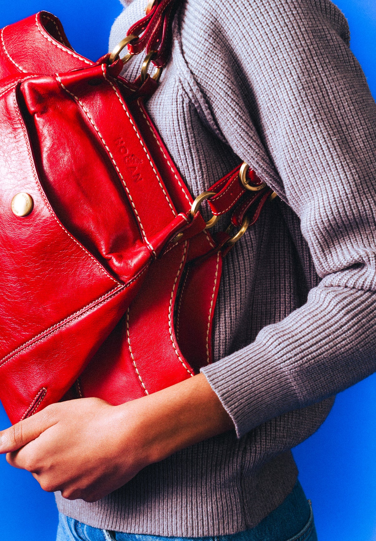 Italian Red Leather Purse