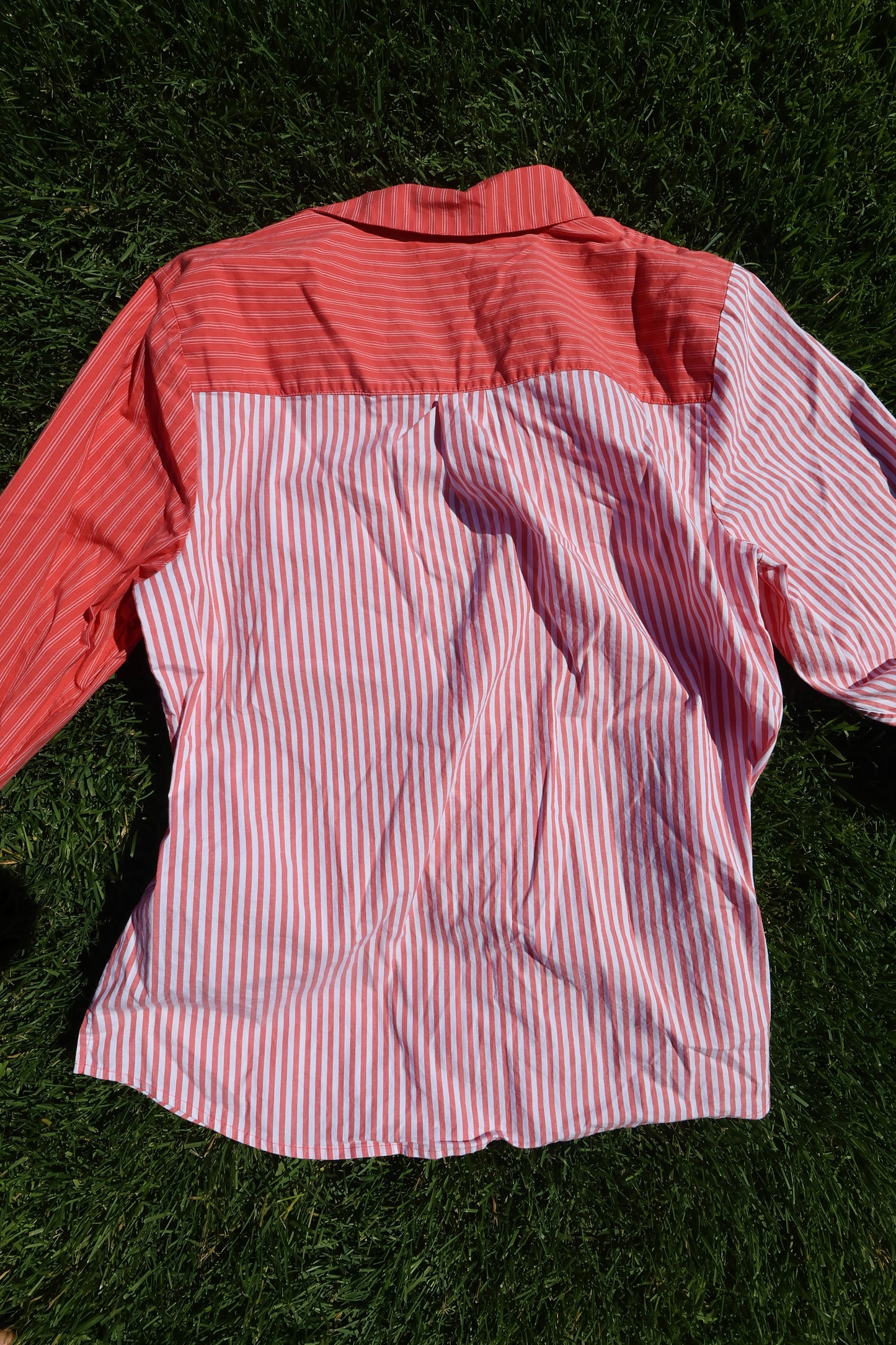 Two Pattern Button Up Shirt