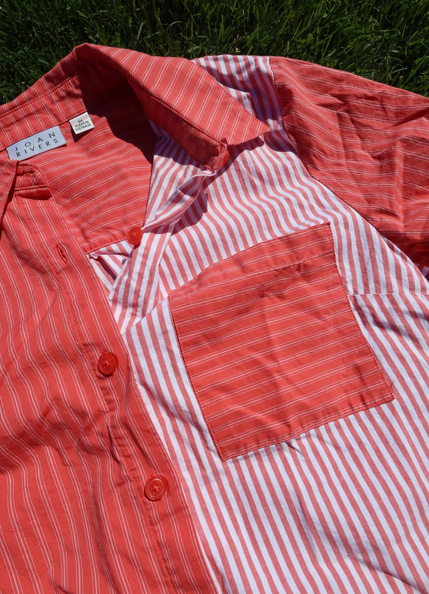 Two Pattern Button Up Shirt