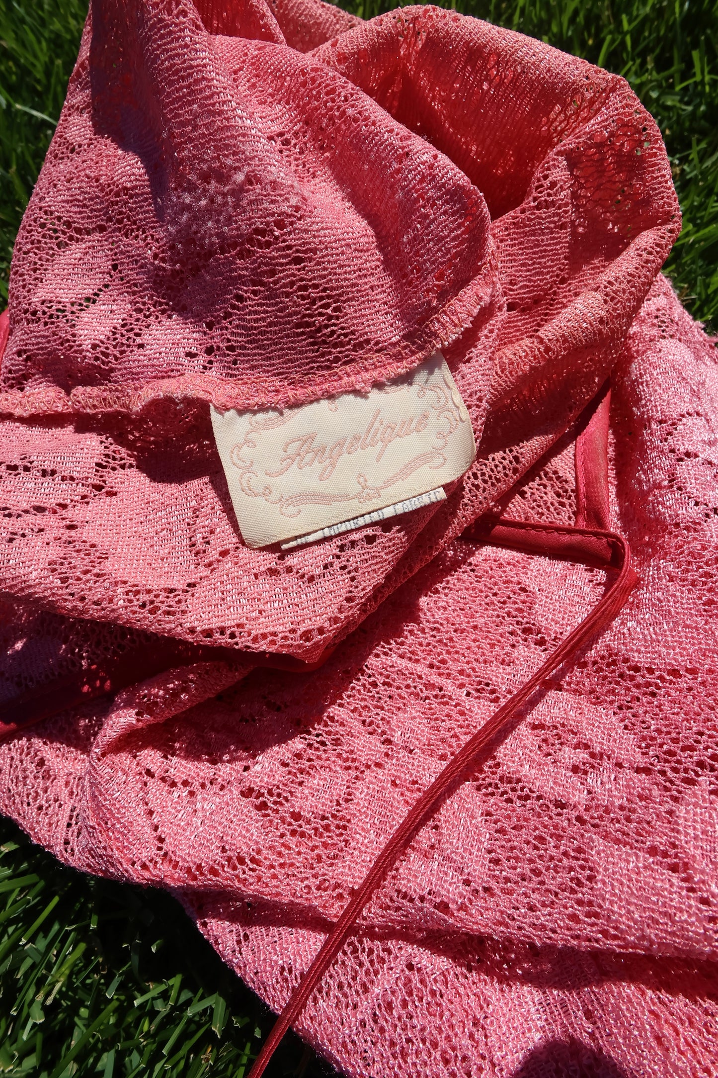 Pink Vintage Lace Layering Piece
