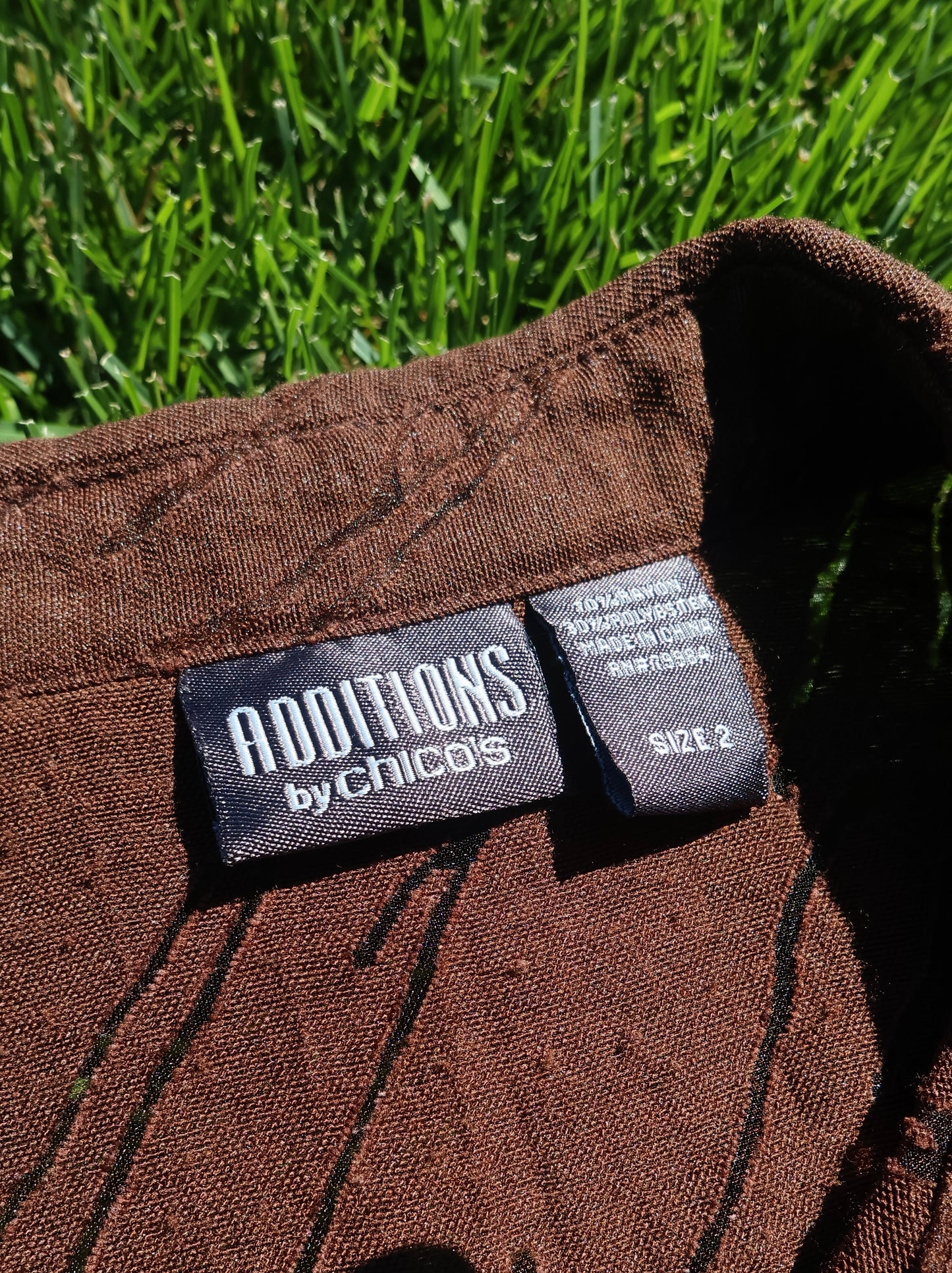 Brown Chicos Sheer Button Up