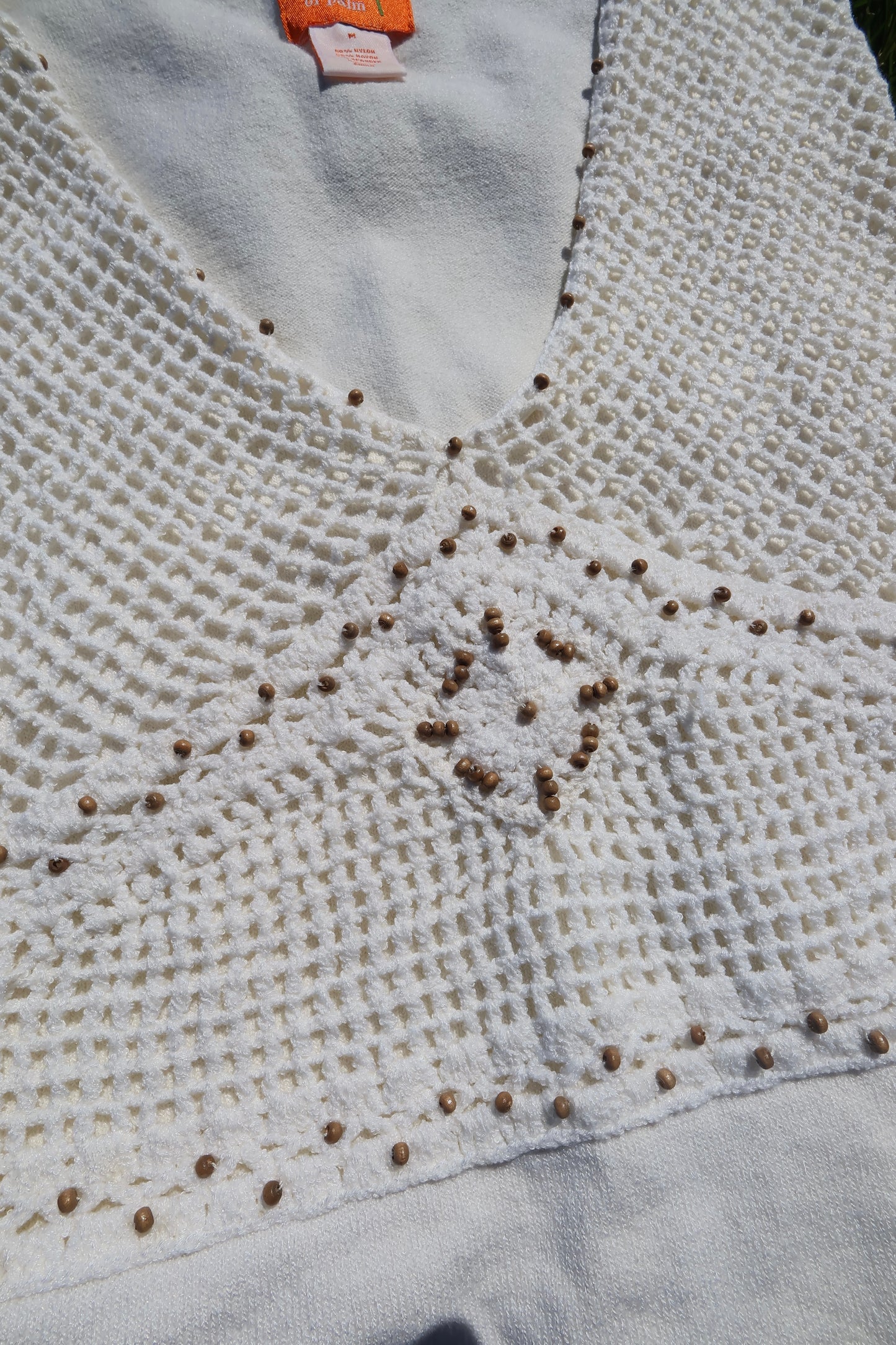 Knit Crochet and Beaded Summer Top