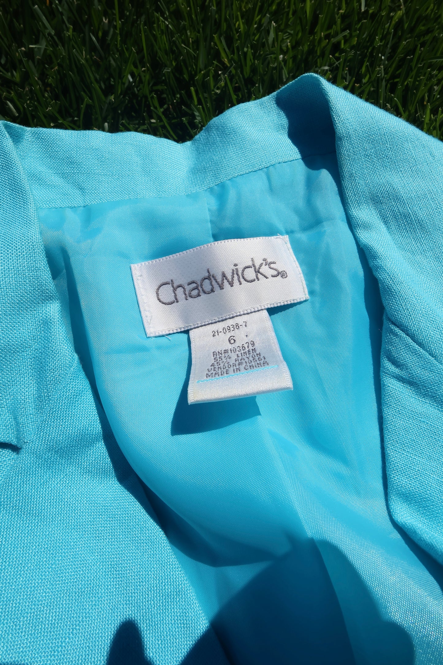 Summer Teal Cropped Blazer