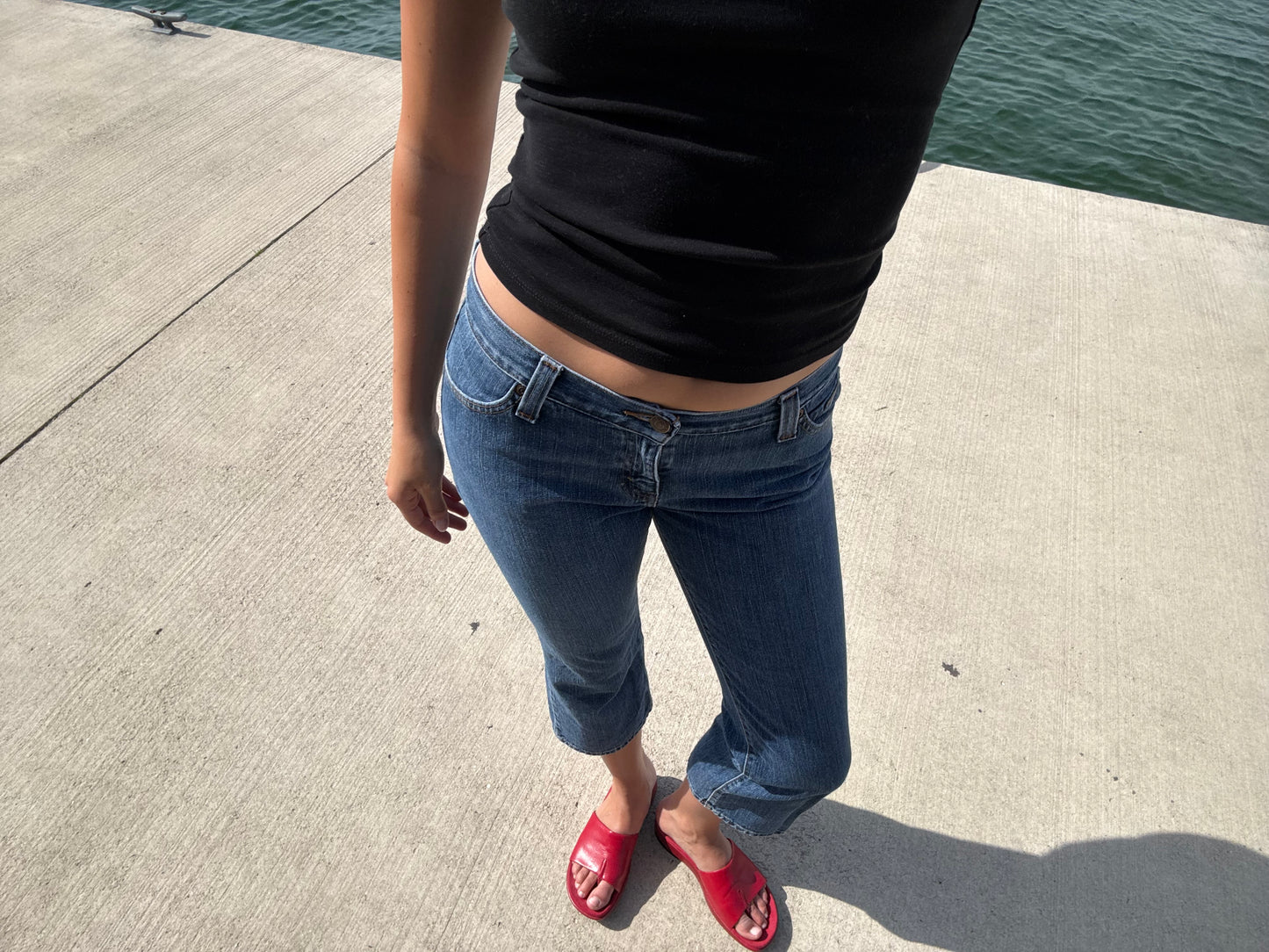 Eddie Bauer Dark Denim Capris