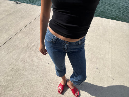 Eddie Bauer Dark Denim Capris