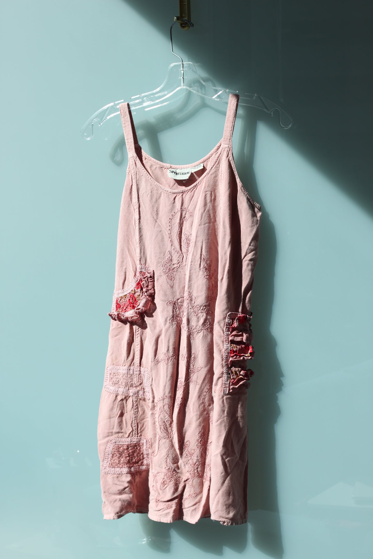 Vintage Boho Mini Mauve Dress
