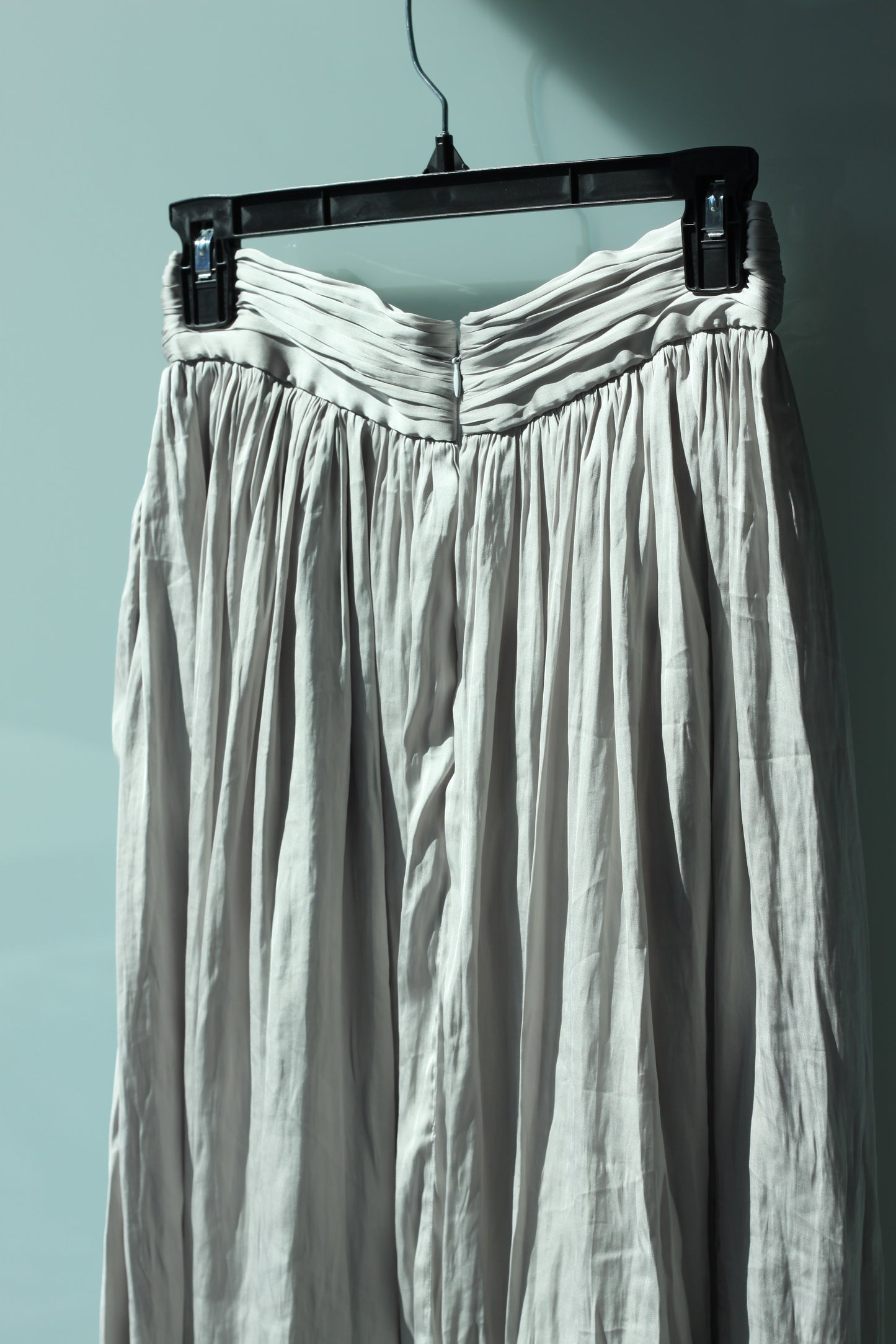 Silver Silk Princess Skirt
