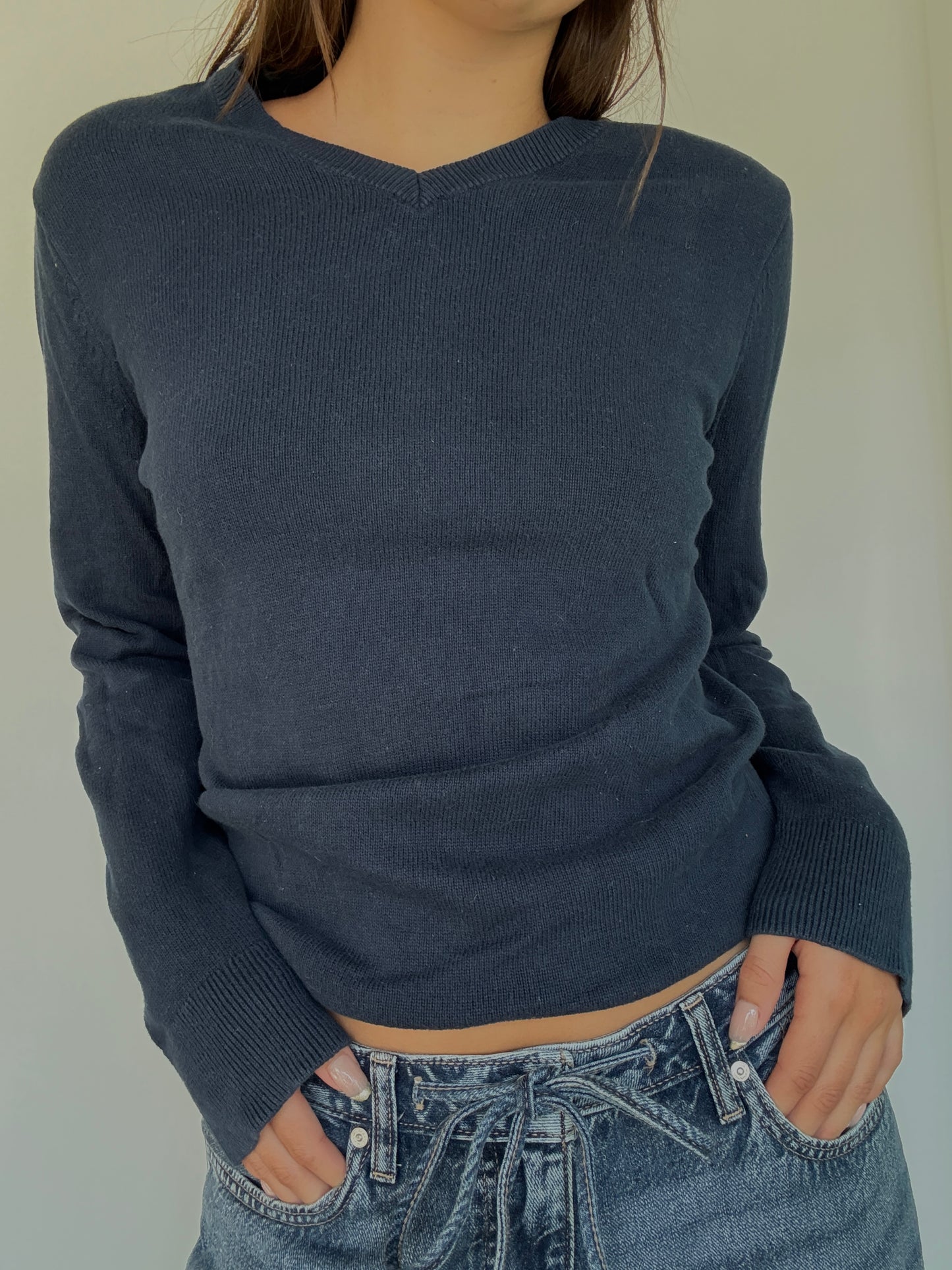 Classic Navy Blue Levis Sweater