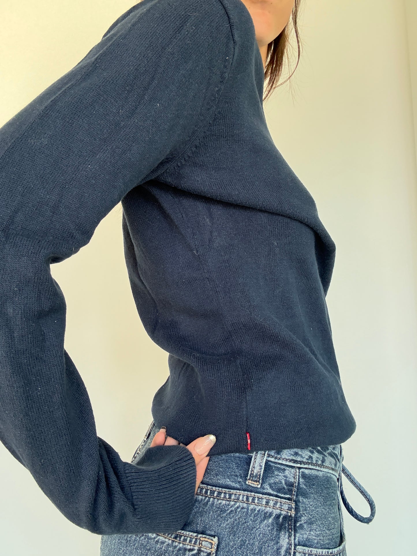 Classic Navy Blue Levis Sweater