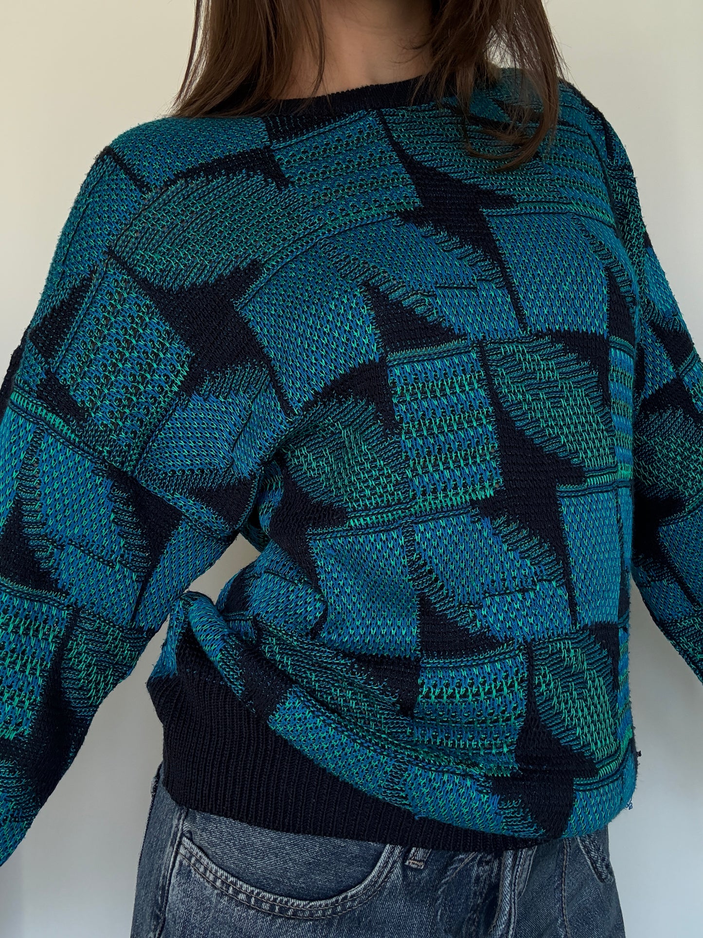 Extremely Retro Crew Neck Sweater