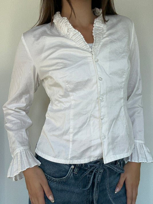 Talbots Fun Take on a White Button-Up