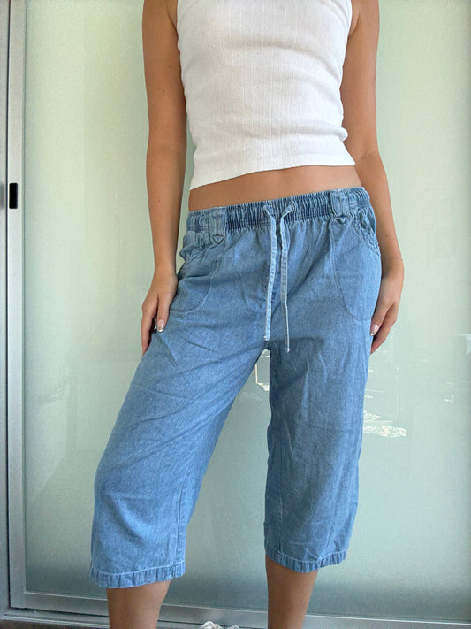 Vintage Denim Capri