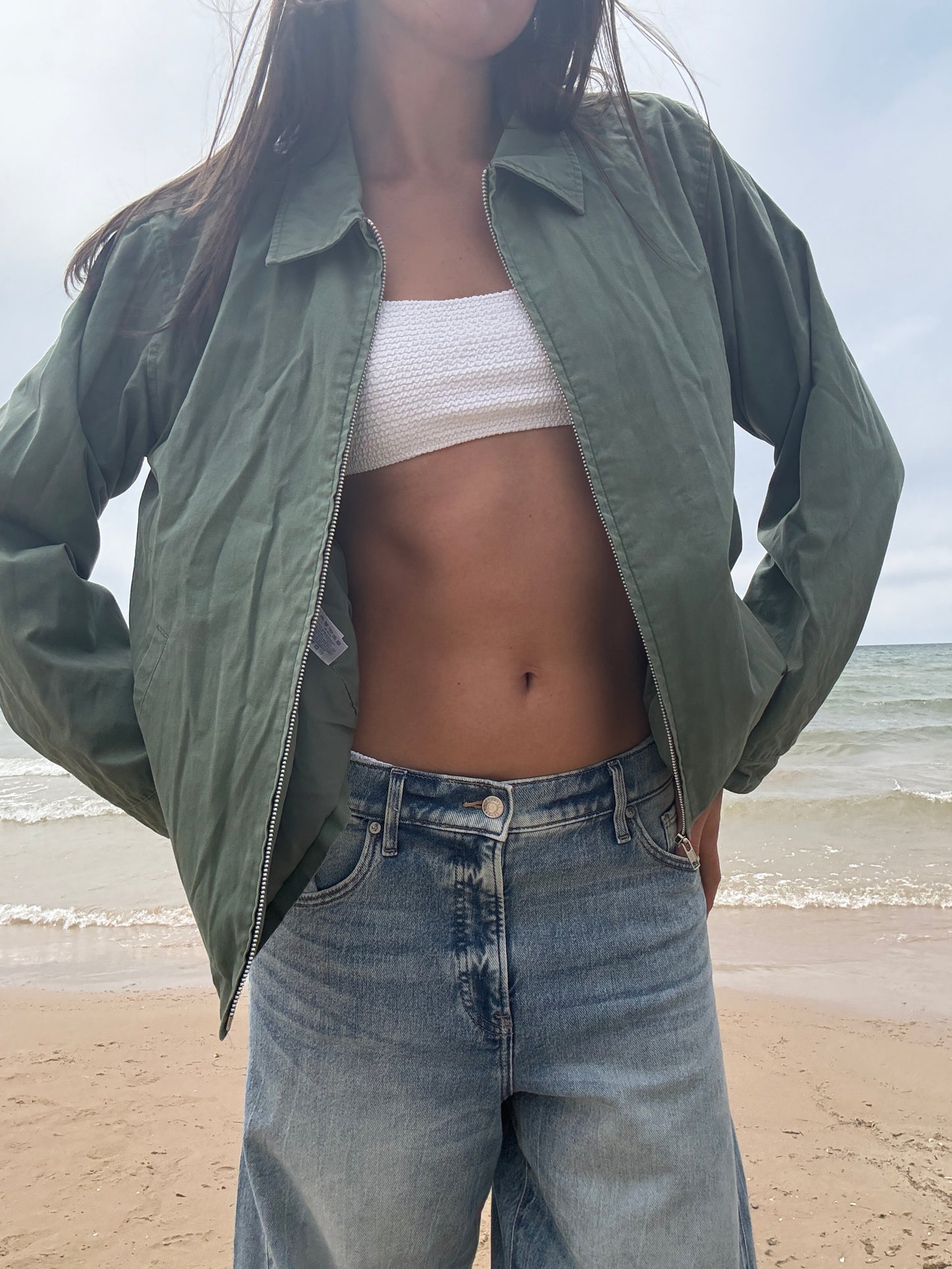Lands End Stunning Zip Up Jacket