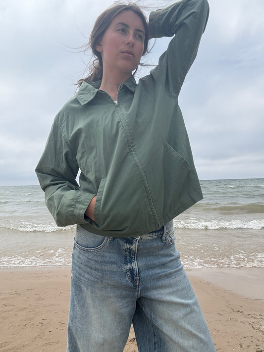 Lands End Stunning Zip Up Jacket