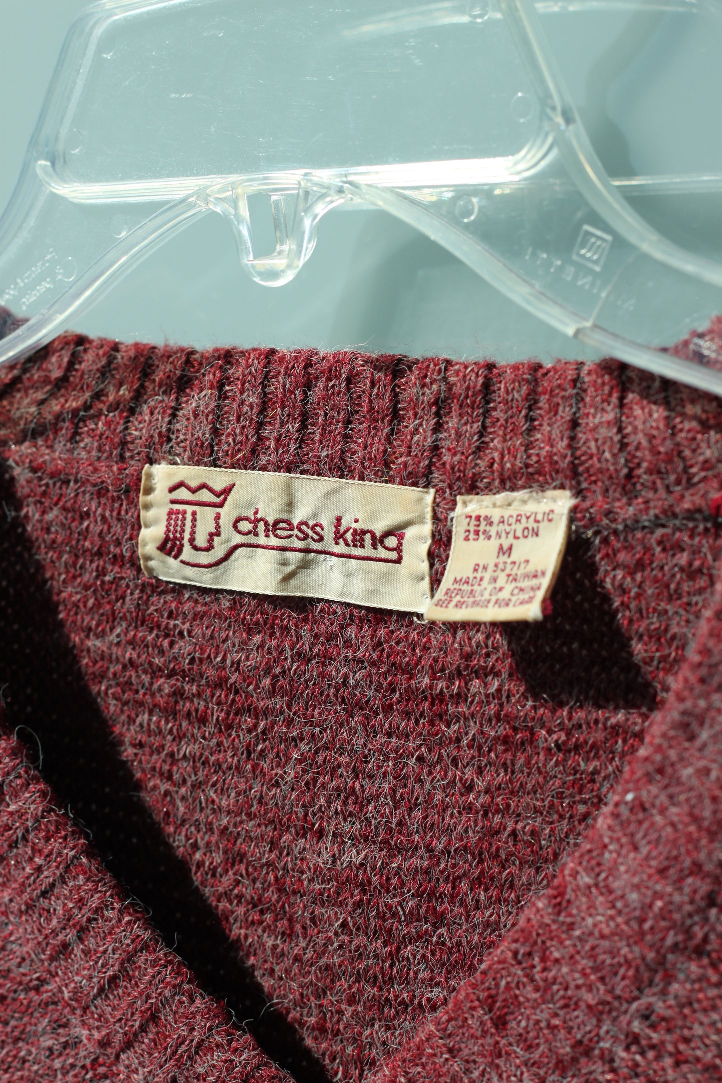 Vintage Cherry Red Thick Sweater