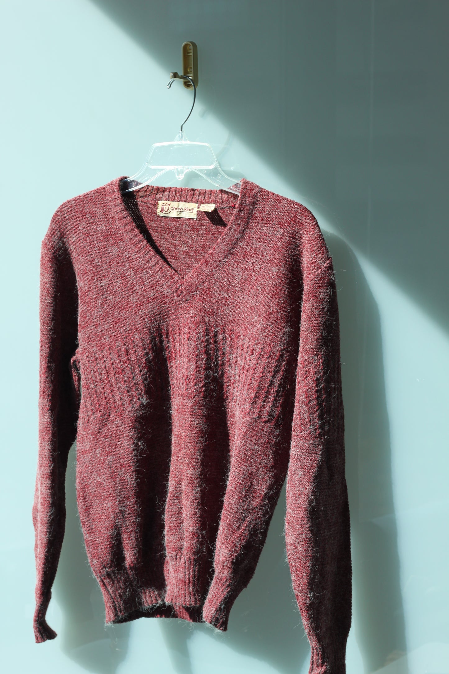 Vintage Cherry Red Thick Sweater