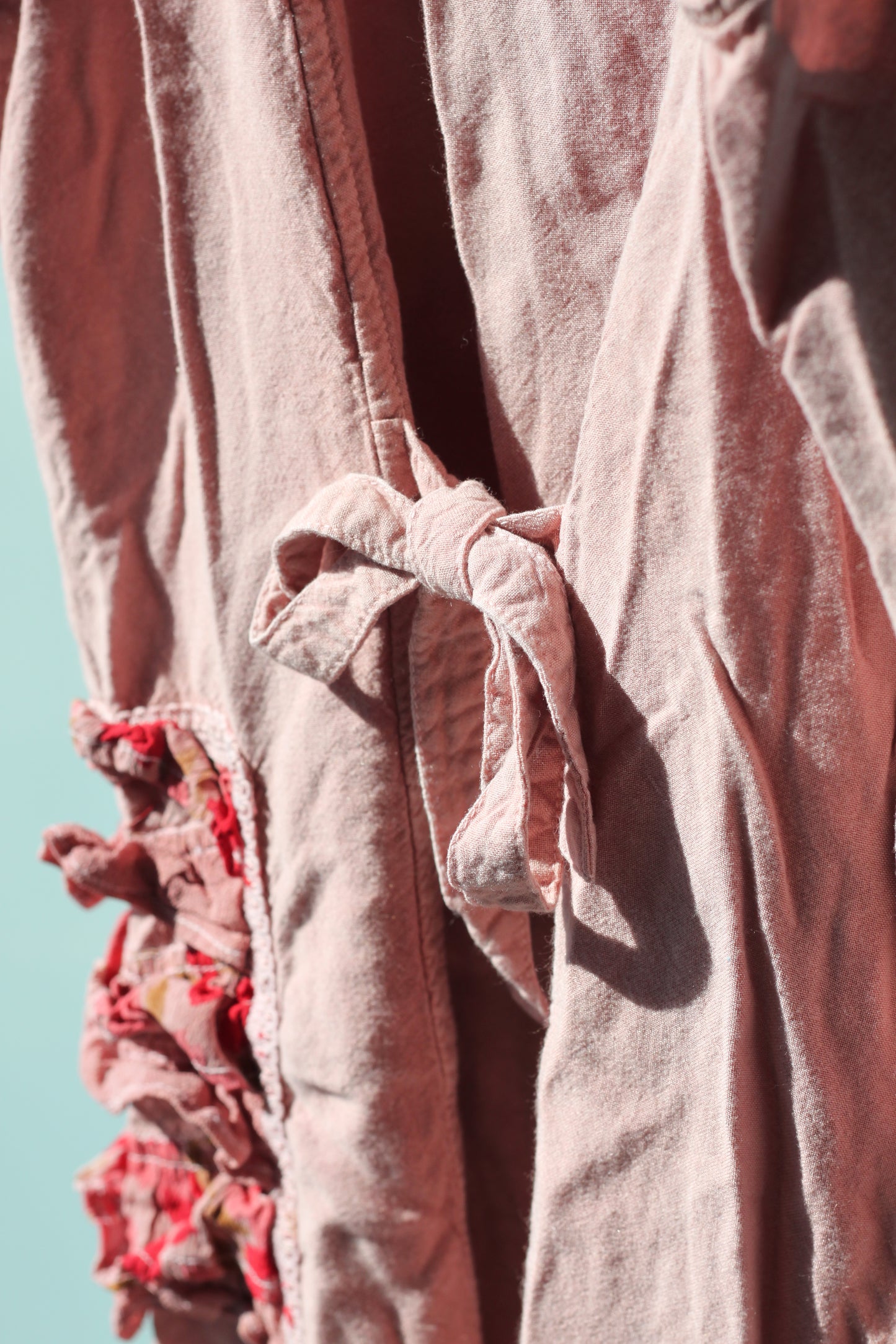 Vintage Boho Mini Mauve Dress