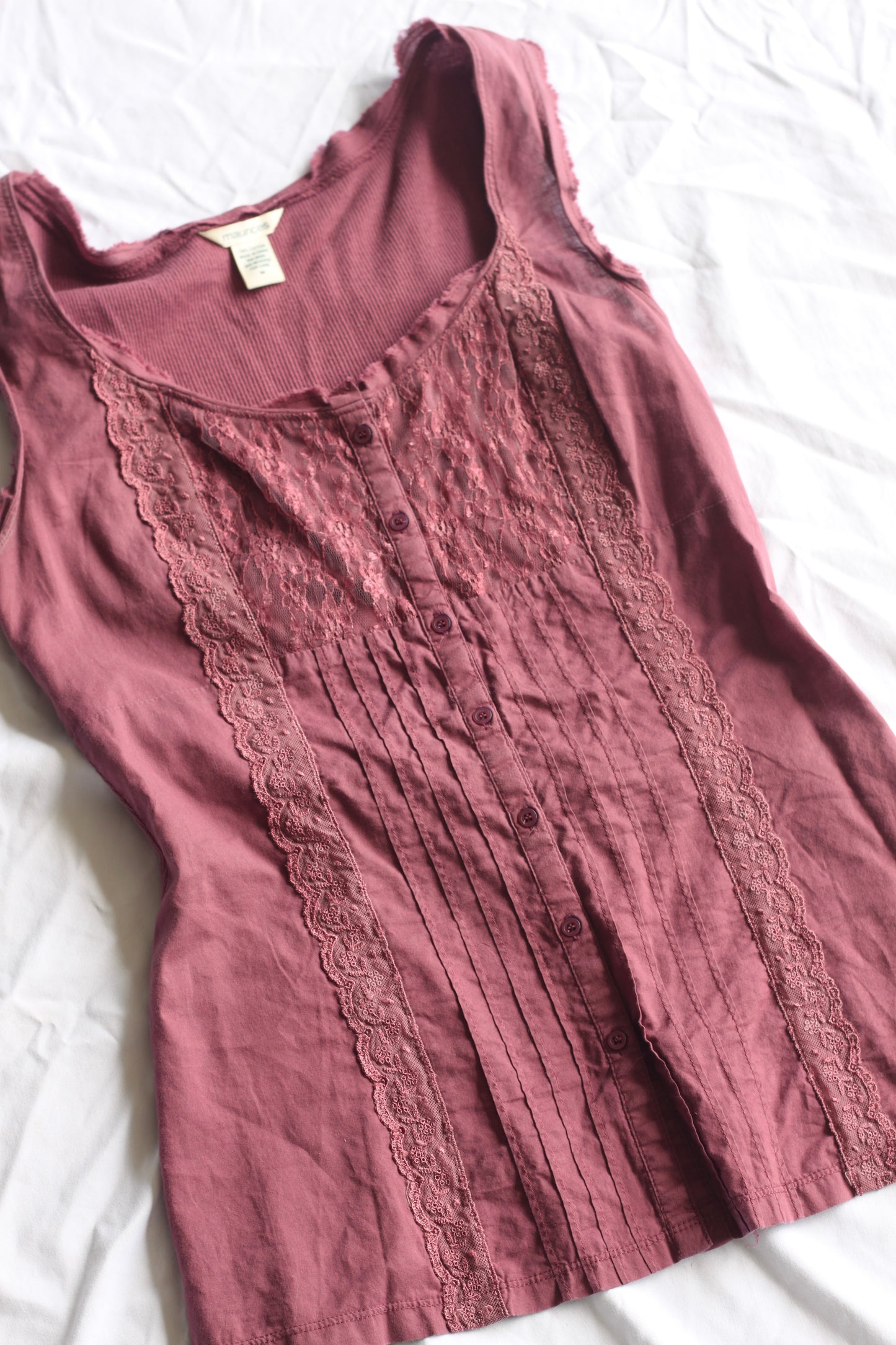 Mauve Princess Boho Tank Top