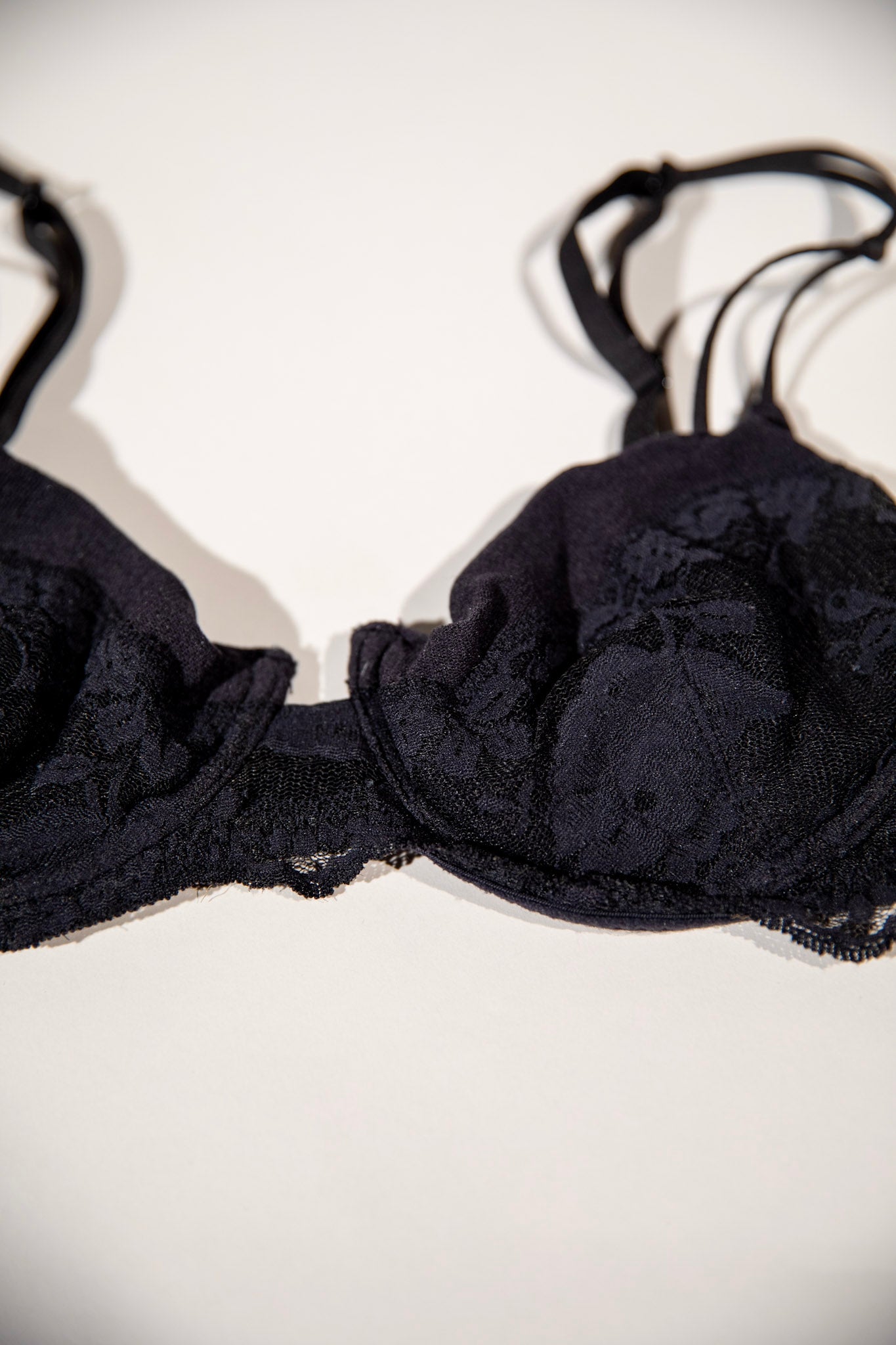 Vintage Victorias Secret Black Lace Bra