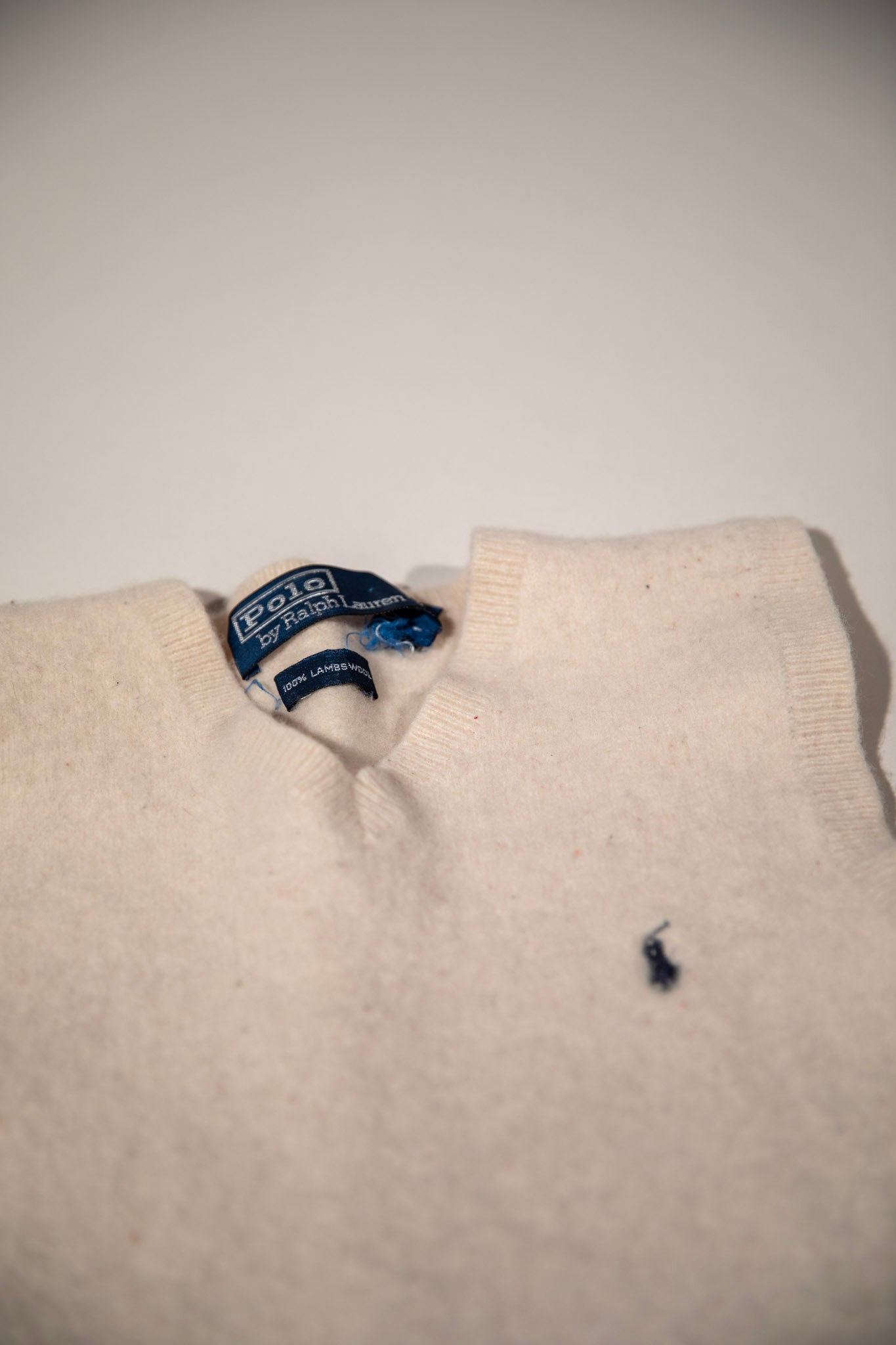 100% Lamb Wool Polo Mini Sweater Vest