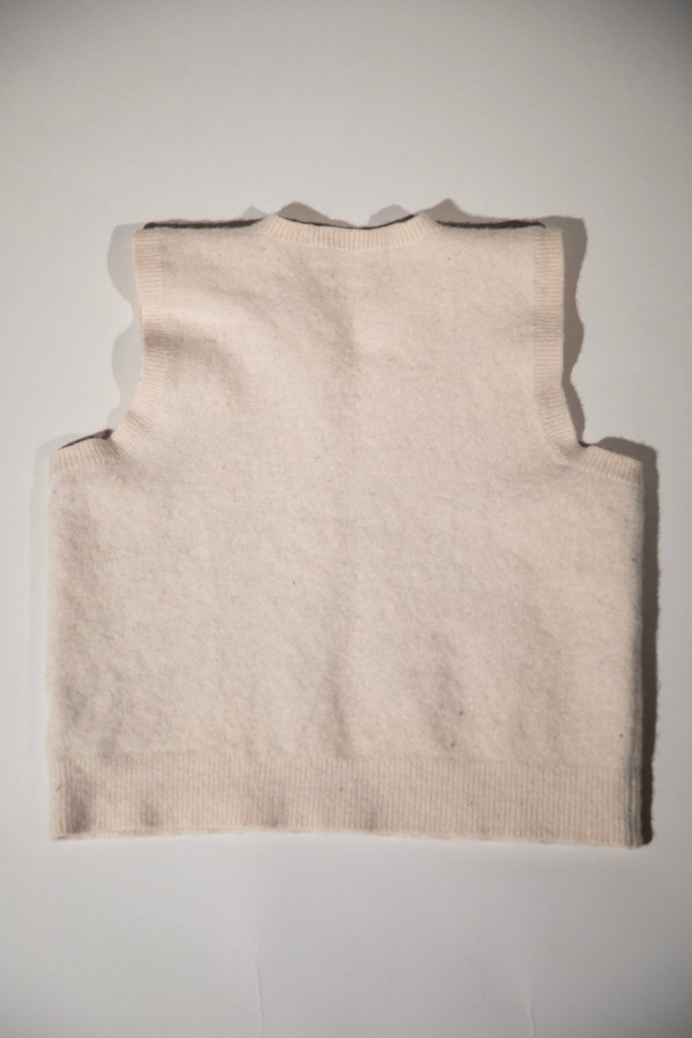 100% Lamb Wool Polo Mini Sweater Vest