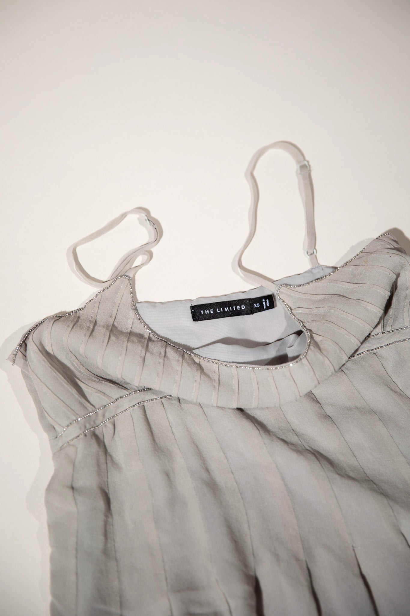 Gray Sparkle Beaded Camisole