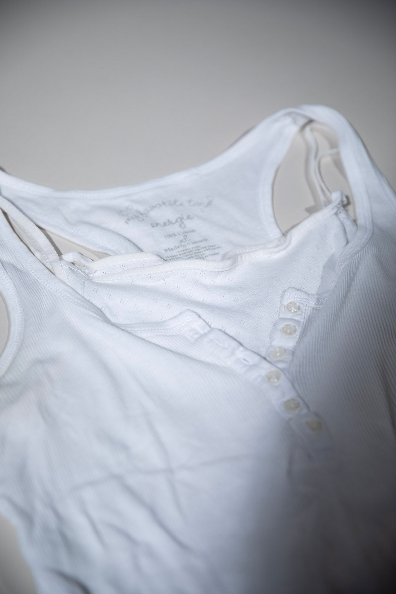 White Layered Tank Top