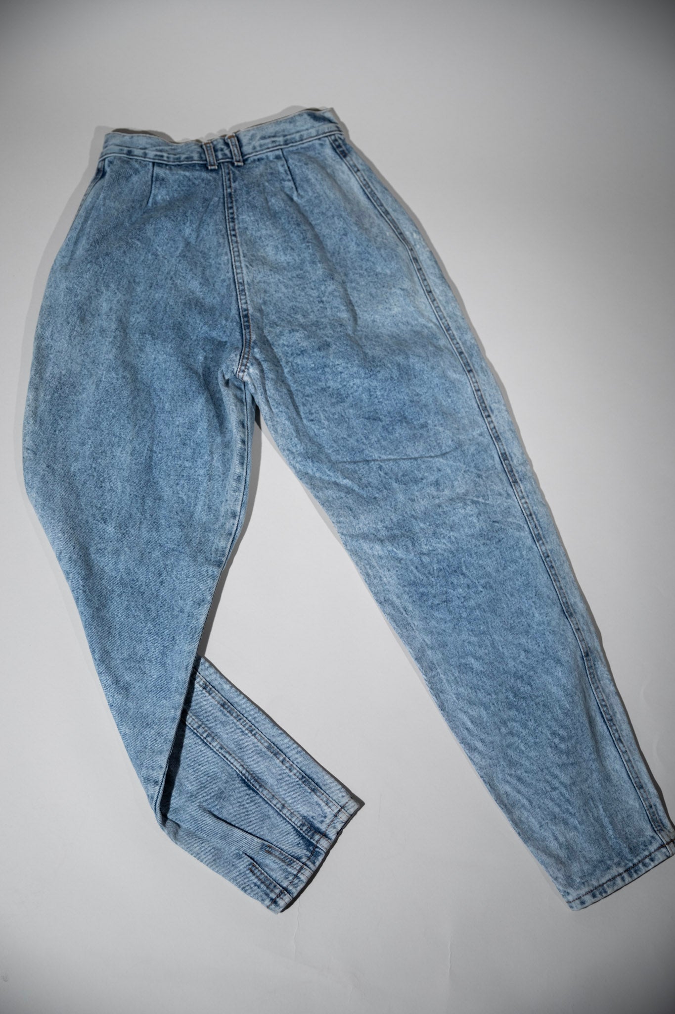 High Waisted Layered Stitch Jeans