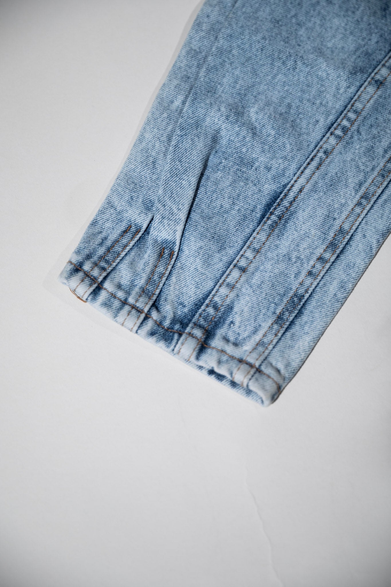 High Waisted Layered Stitch Jeans