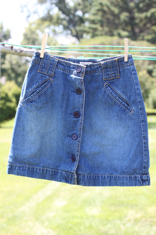 Vintage Button Up Skort
