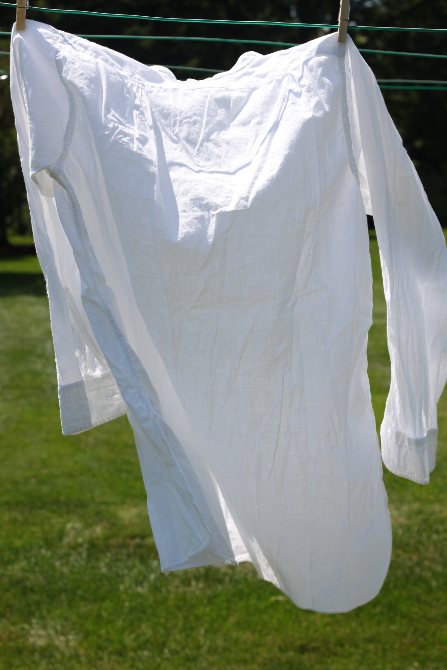 White Vintage Linen Blouse