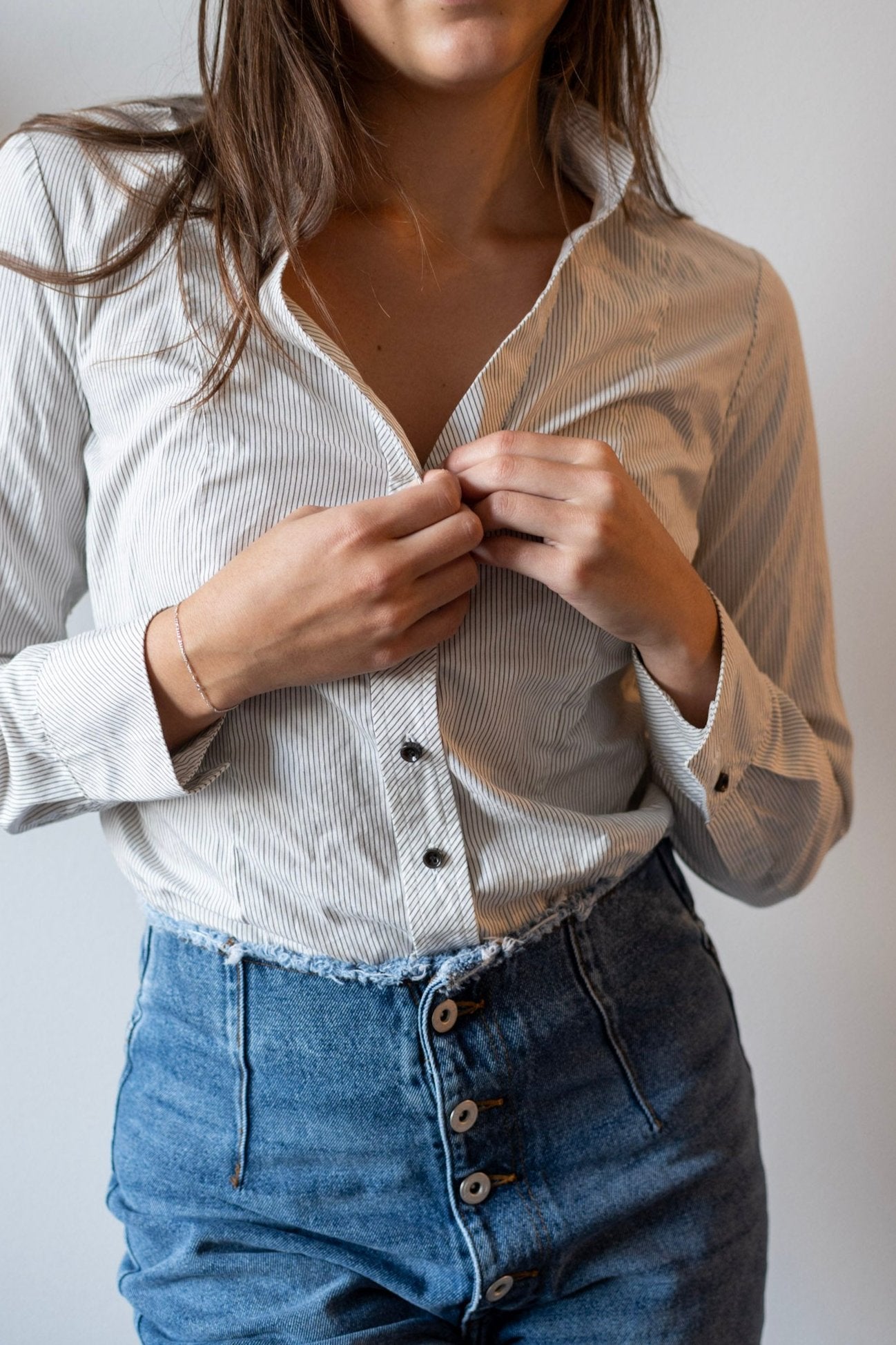 Vintage Stripe Button Up