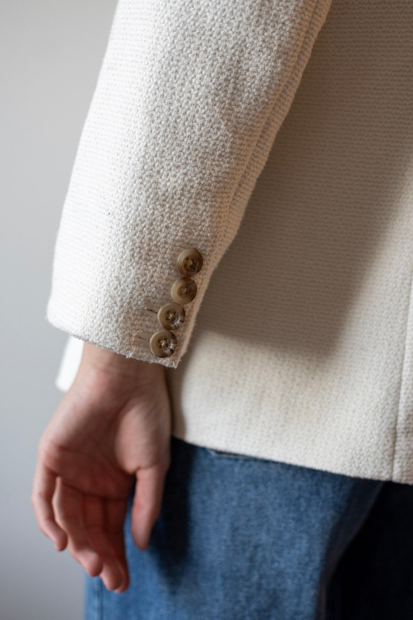 Anne Taylor Wool Cream Blazer