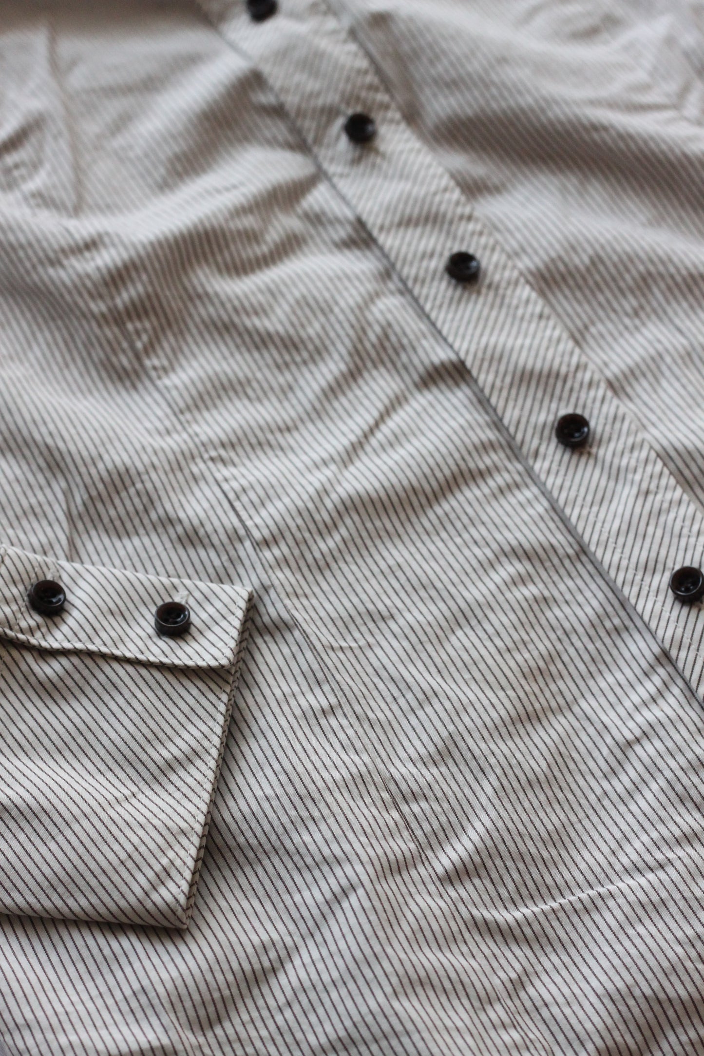 Vintage Stripe Button Up