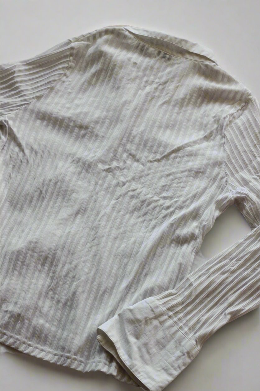 Trendy White Button Up