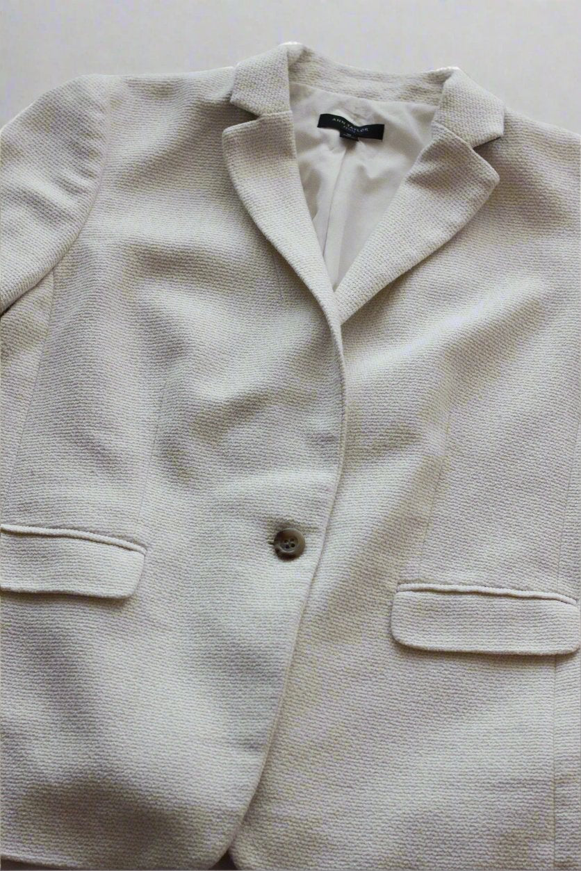 Anne Taylor Wool Cream Blazer