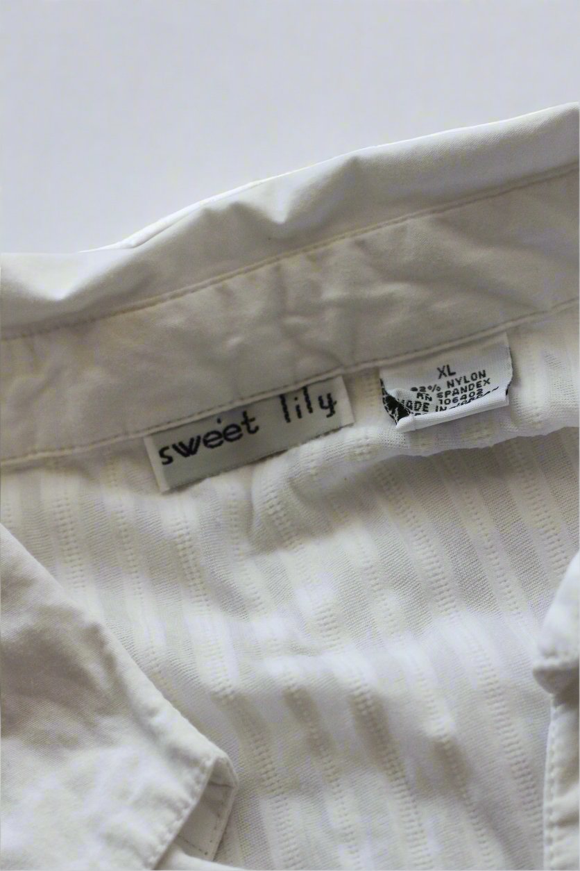 Trendy White Button Up