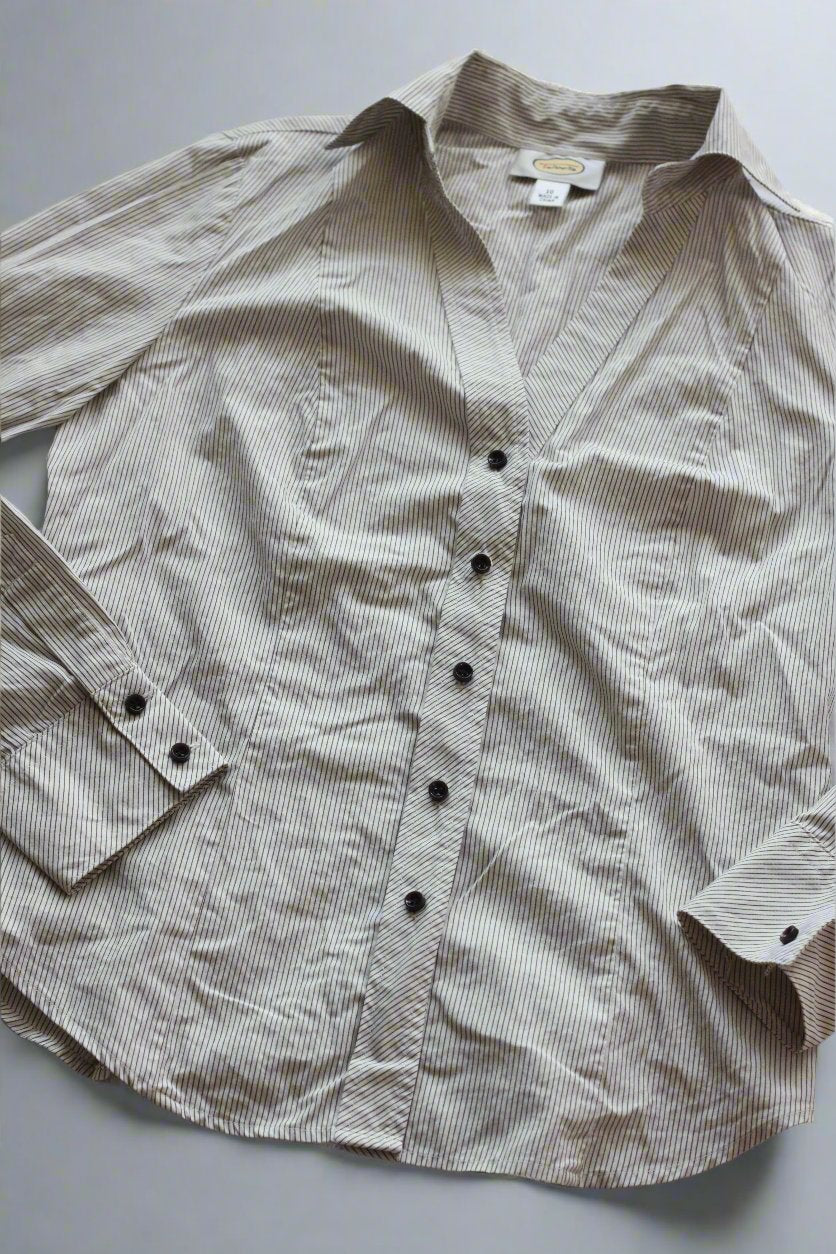 Vintage Stripe Button Up