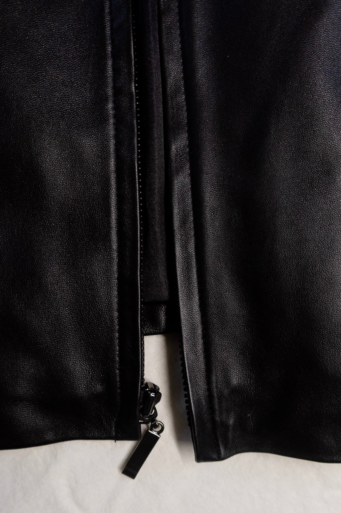 Vintage Leather Zip Jacket