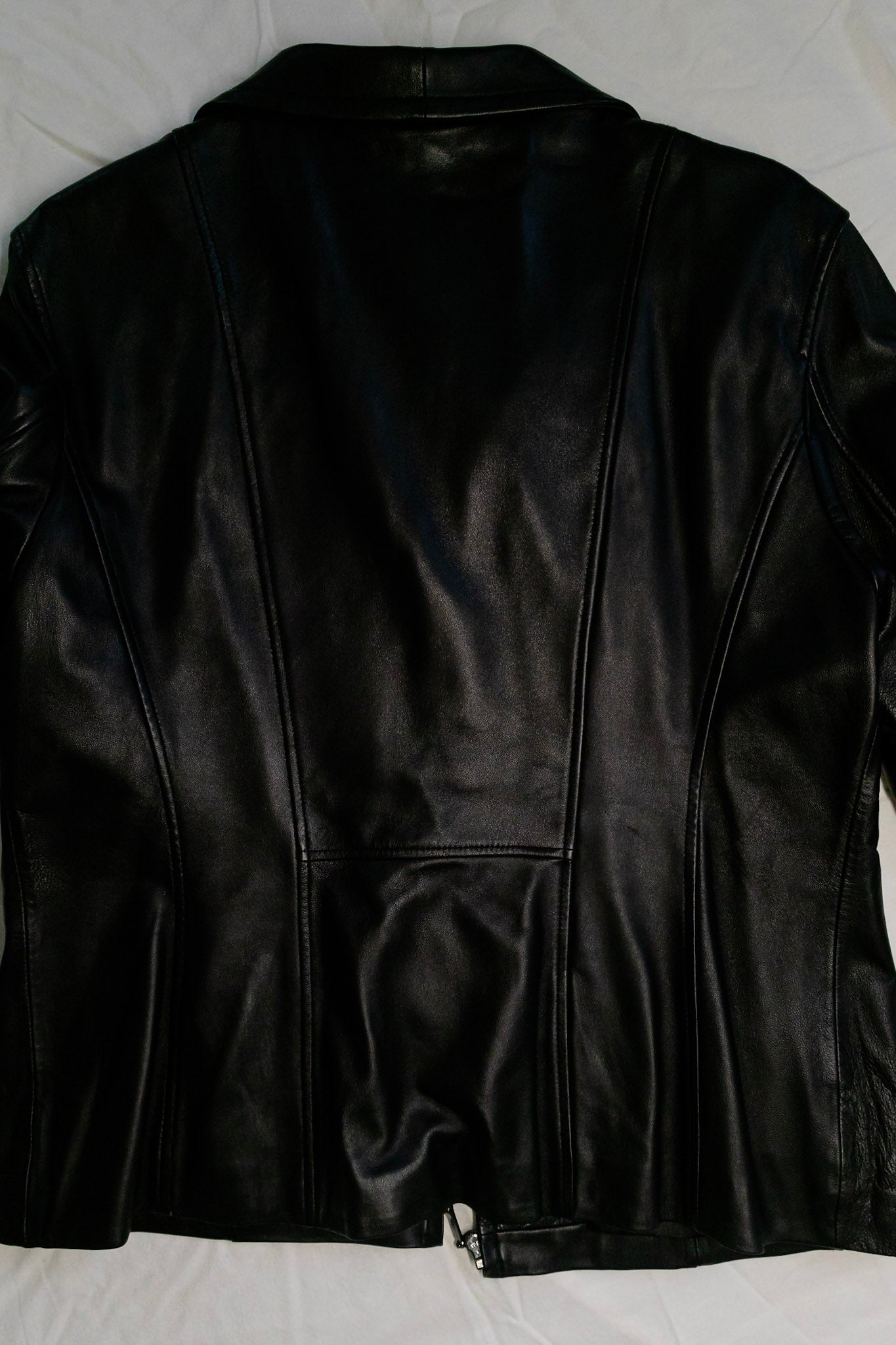 Vintage Leather Zip Jacket