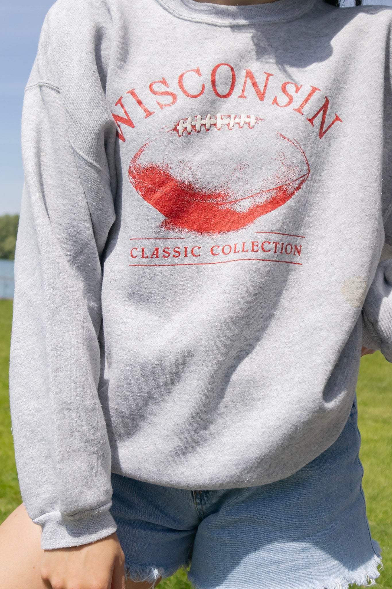 Wisconsin Football Vintage Crew Neck