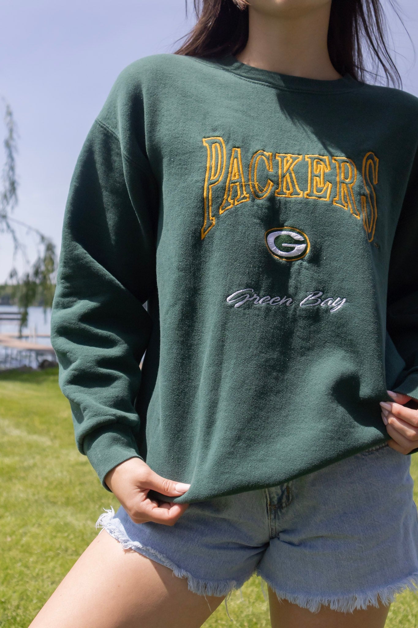 Embroidered Packers Crew Neck