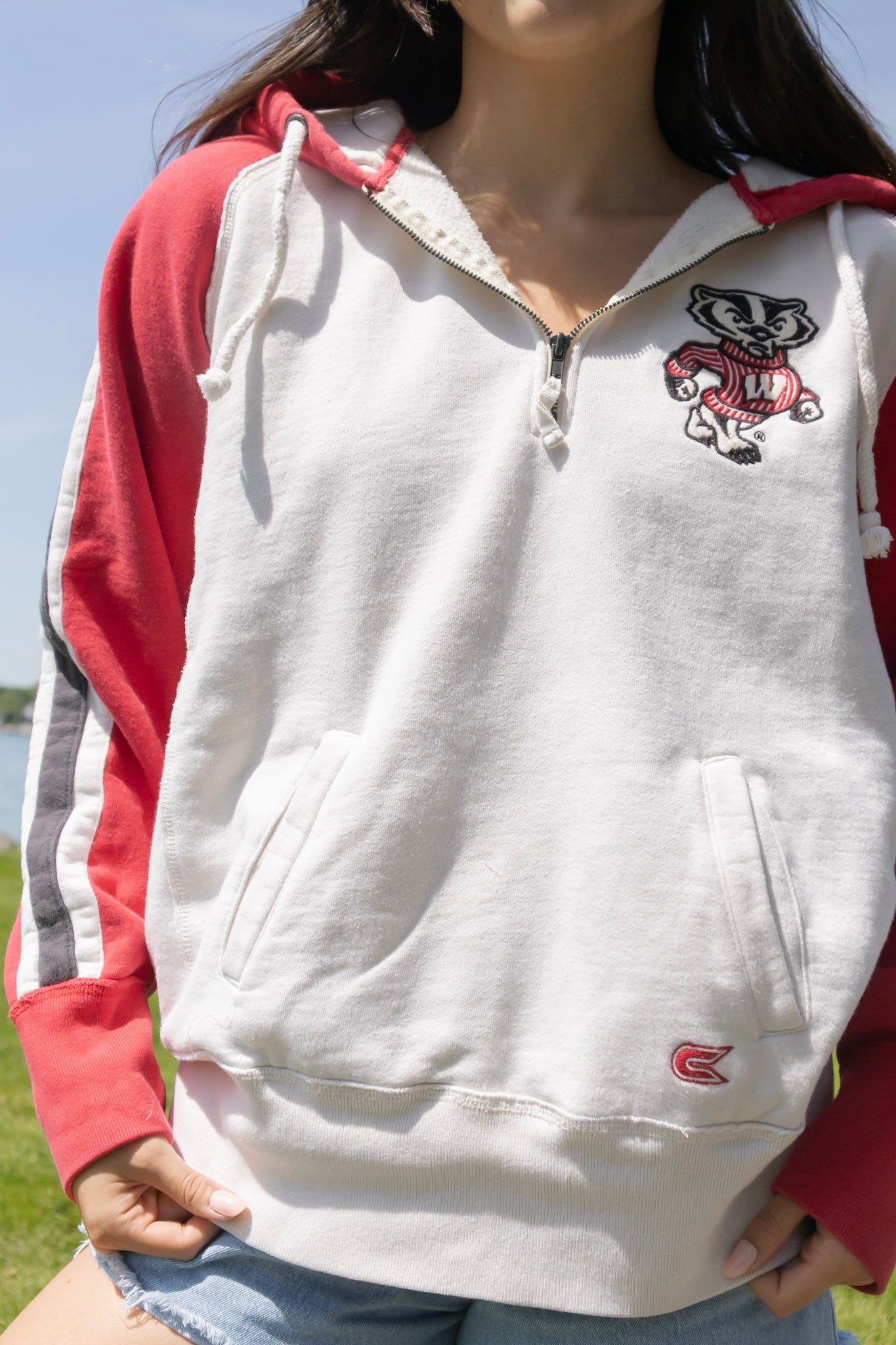 Vintage Badger Quarter Zip Sweatshirt