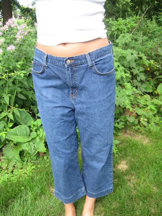 Eddie Bauer Dark Wash Capris