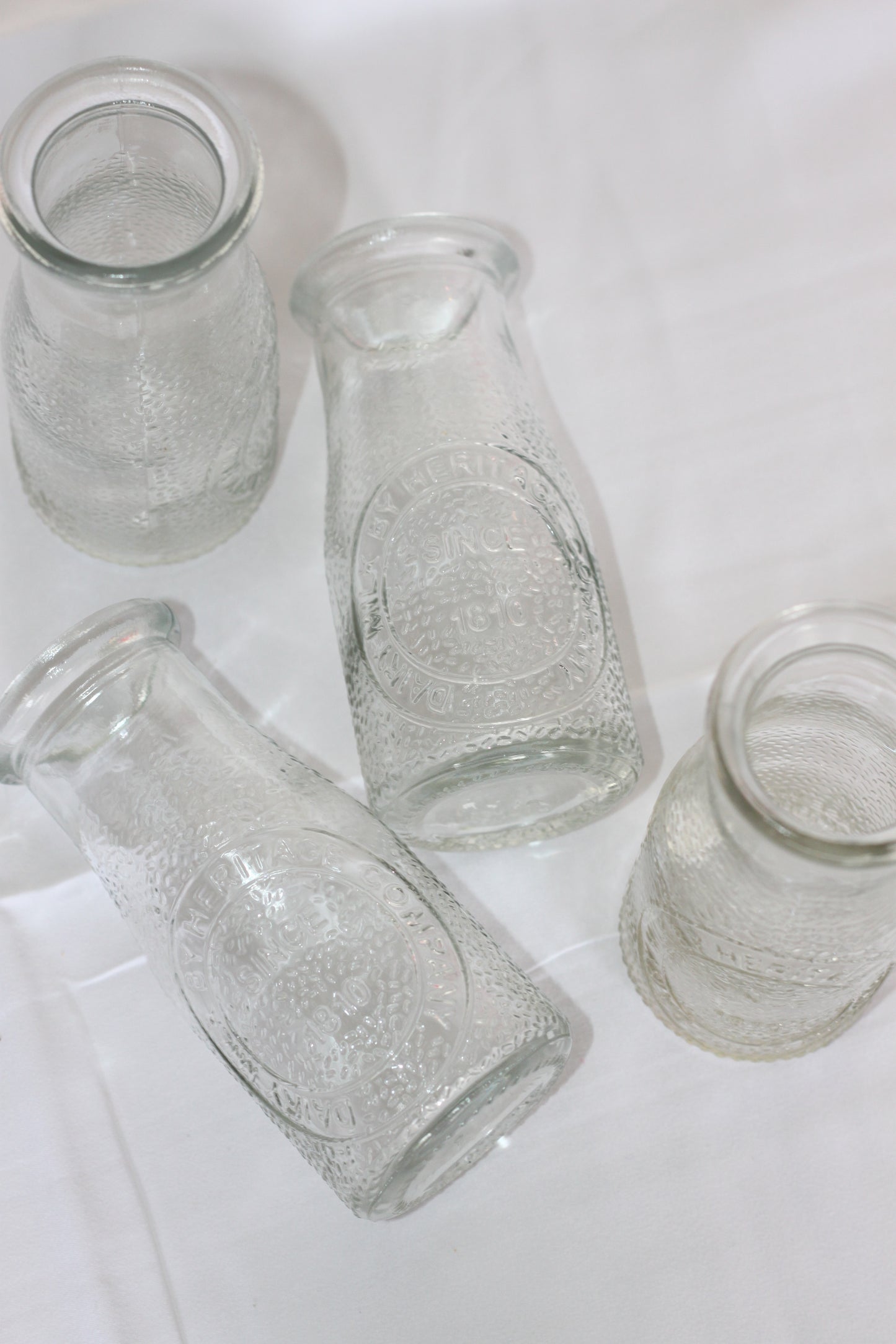 Vintage Milk Bottles (set of 4)