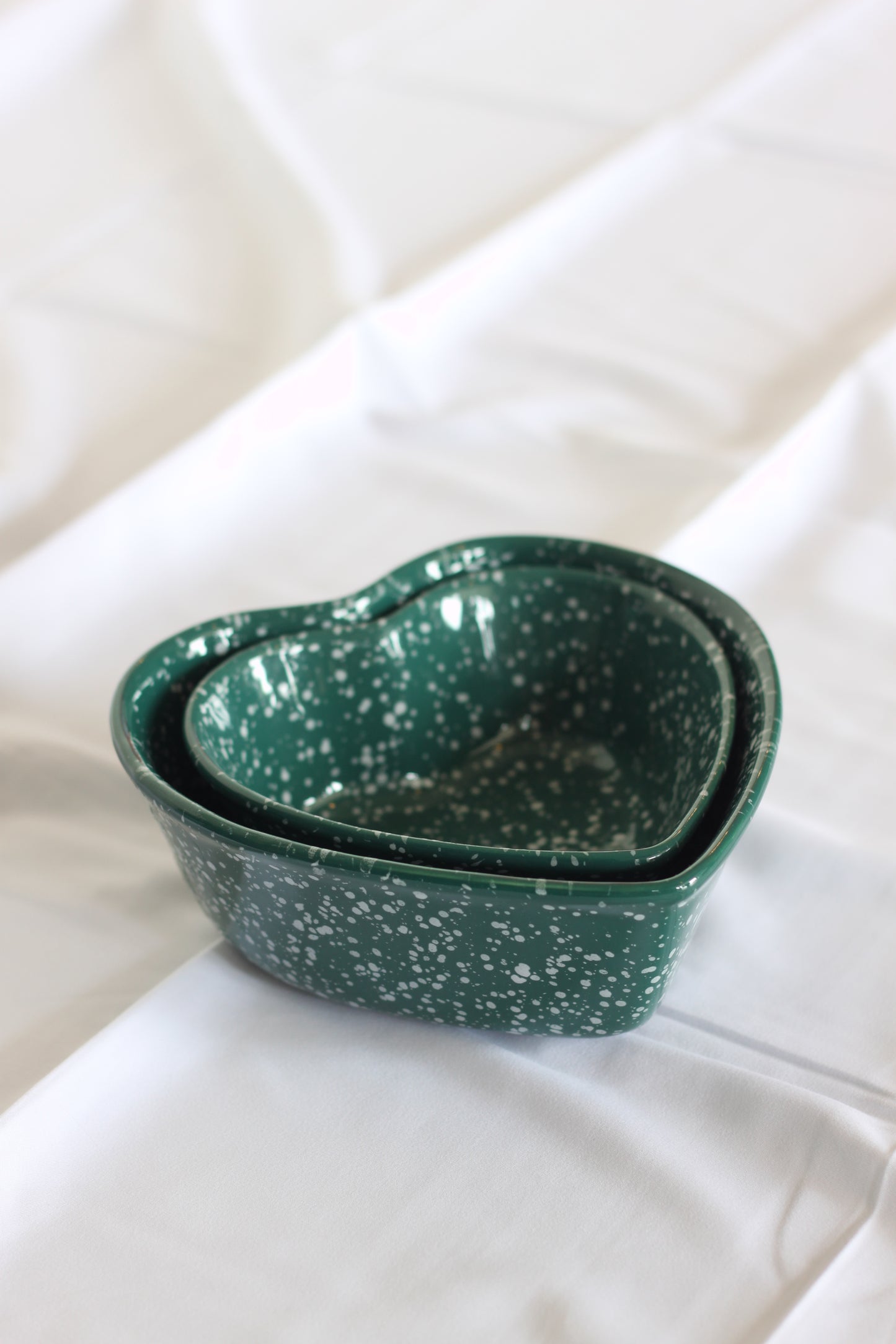 Ceramic Fits Together Heart Bowls (set of 2)